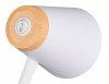 Lampa biurkowa nocna na klipsie LED biała minimalistyczna klasyczna nowoczesna drewniany dekor PONGO R25831101 Rl